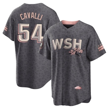 Cade Cavalli Youth Washington Nationals Alternate Jersey - Navy