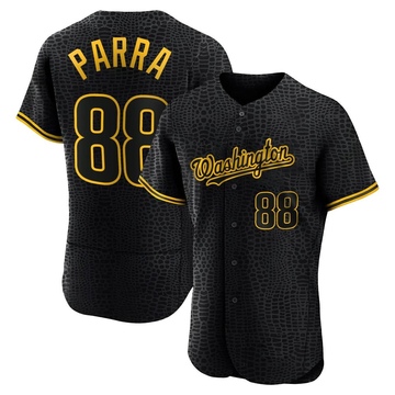 Gerardo Parra Men's Authentic Washington Nationals Black Snake Skin City Jersey