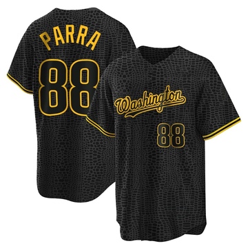 Gerardo Parra Men's Replica Washington Nationals Black Snake Skin City Jersey