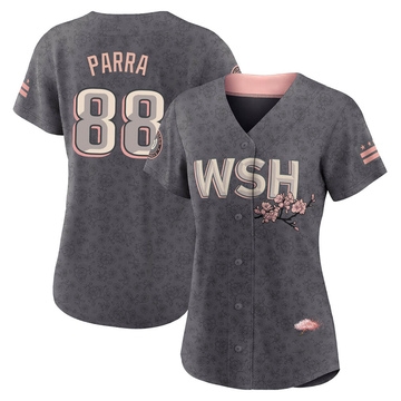 Gerardo Parra Women's Authentic Washington Nationals Gray 2022 City Connect Jersey