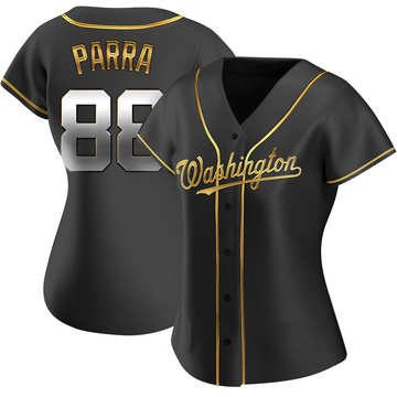 Gerardo Parra Women's Replica Washington Nationals Black Golden Alternate Jersey