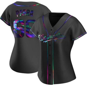 Gerardo Parra Women's Replica Washington Nationals Black Holographic Alternate Jersey