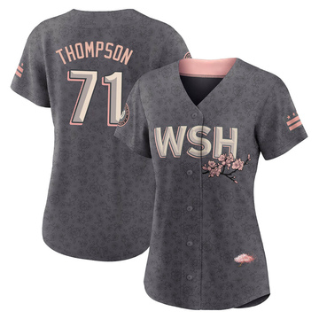 Mason Thompson Women's Washington Nationals Alternate Jersey - Black Golden  Replica